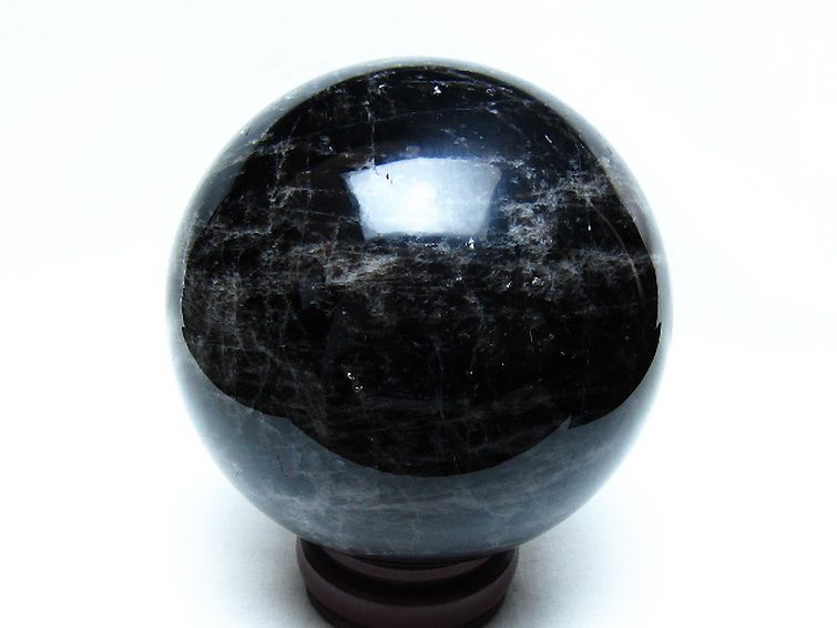 1.8Kg モリオン 純天然 黒水晶 丸玉 113mm [t572-11808] 3枚目
