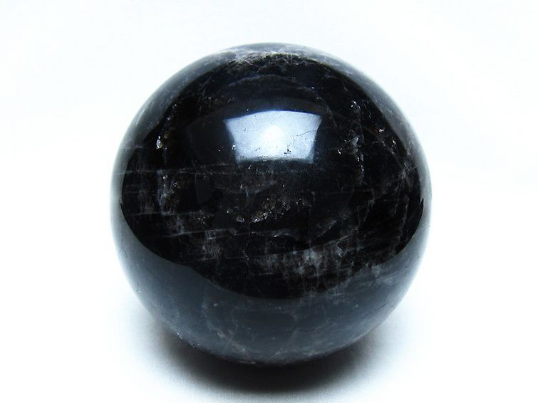 1.7Kg モリオン 純天然 黒水晶 丸玉 113mm [t572-11811] 1枚目