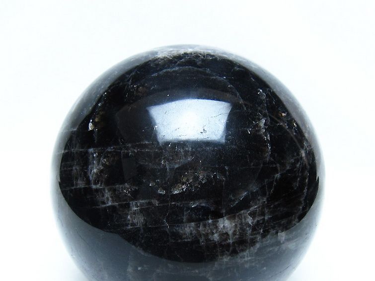 1.7Kg モリオン 純天然 黒水晶 丸玉 113mm [t572-11811] 2枚目