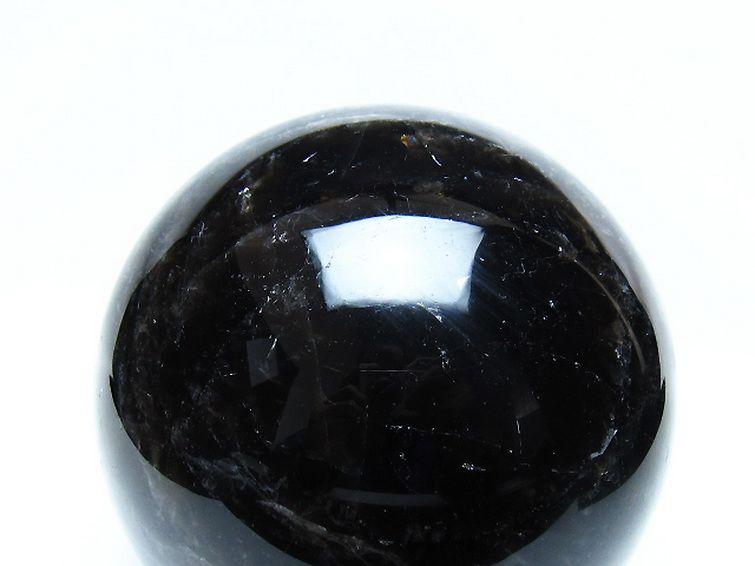 1.6Kg モリオン 純天然 黒水晶 丸玉 110mm [t572-11816] 2枚目