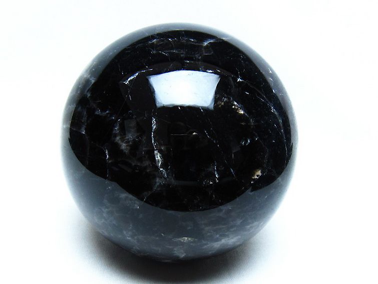 1.6Kg モリオン 純天然 黒水晶 丸玉 110mm [t572-11817] 1枚目