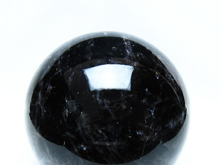 1.6Kg モリオン 純天然 黒水晶 丸玉 110mm [t572-11820] 2枚目