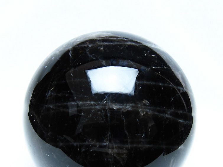1.8Kg モリオン 純天然 黒水晶 丸玉 113mm [t572-11833] 2枚目
