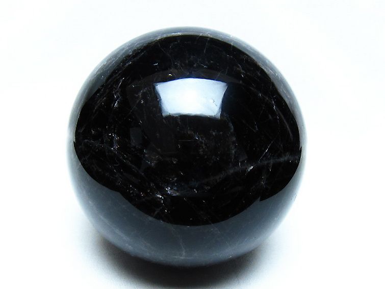 2Kg モリオン 純天然 黒水晶 丸玉 117mm [t572-11837] 1枚目
