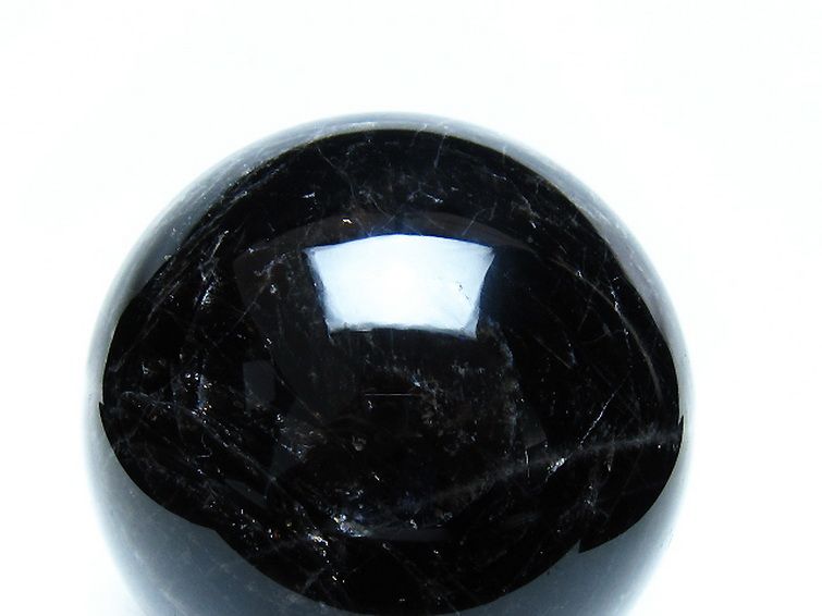 2Kg モリオン 純天然 黒水晶 丸玉 117mm [t572-11837] 2枚目