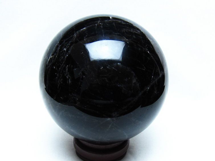 2Kg モリオン 純天然 黒水晶 丸玉 117mm [t572-11837] 3枚目