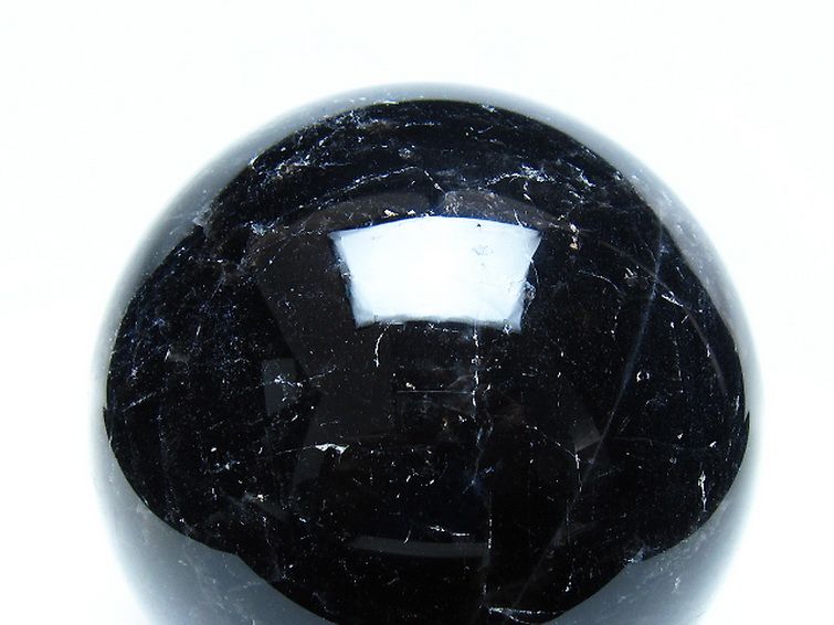 2.1Kg モリオン 純天然 黒水晶 丸玉 120mm [t572-11843] 2枚目