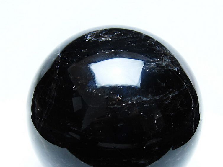 2.7Kg モリオン 純天然 黒水晶 丸玉 130mm [t572-11846] 2枚目