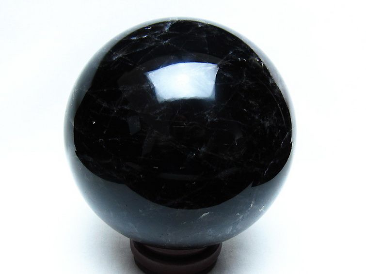 2.5Kg モリオン 純天然 黒水晶 丸玉 125mm [t572-11849] 3枚目