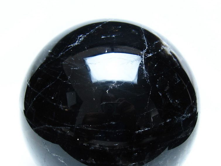 2.9Kg モリオン 純天然 黒水晶 丸玉 130mm [t572-11852] 2枚目