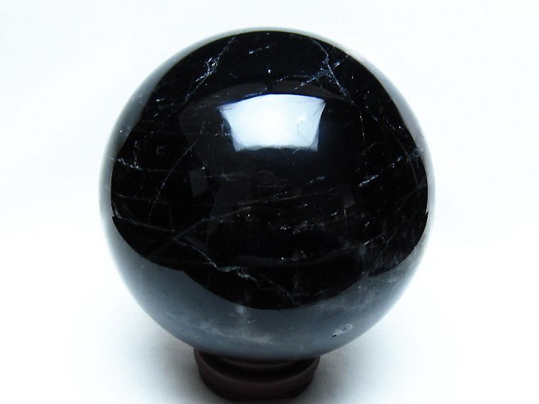 2.9Kg モリオン 純天然 黒水晶 丸玉 130mm [t572-11852] 3枚目
