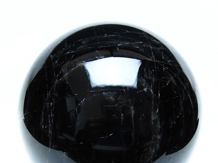 3.6Kg モリオン 純天然 黒水晶 丸玉 140mm [t572-11855] 2枚目