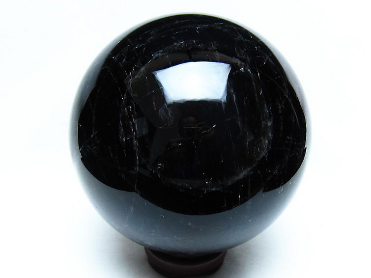 3.6Kg モリオン 純天然 黒水晶 丸玉 140mm [t572-11855] 3枚目