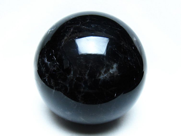 2.9Kg モリオン 純天然 黒水晶 丸玉 130mm [t572-11856] 1枚目
