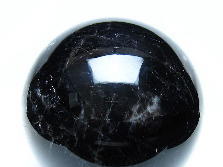 2.9Kg モリオン 純天然 黒水晶 丸玉 130mm [t572-11856] 2枚目