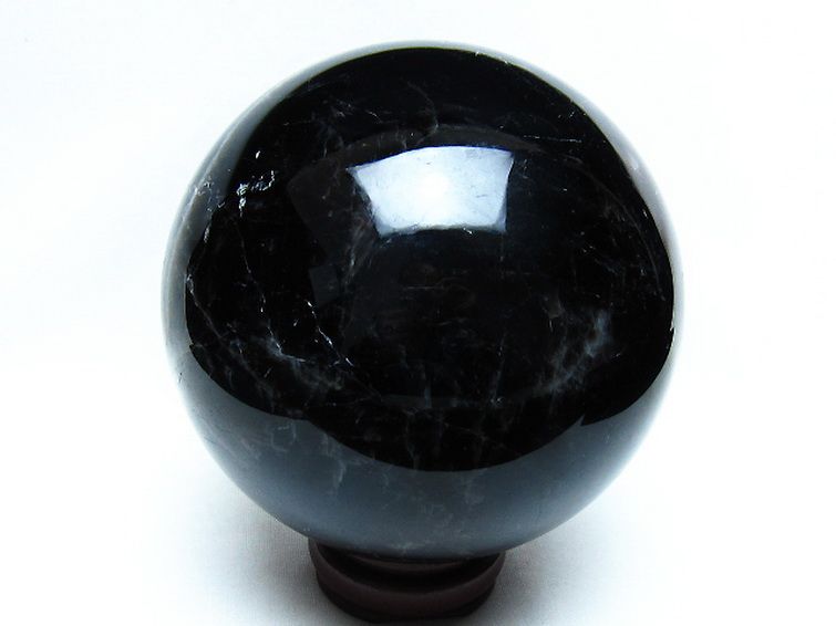 2.9Kg モリオン 純天然 黒水晶 丸玉 130mm [t572-11856] 3枚目