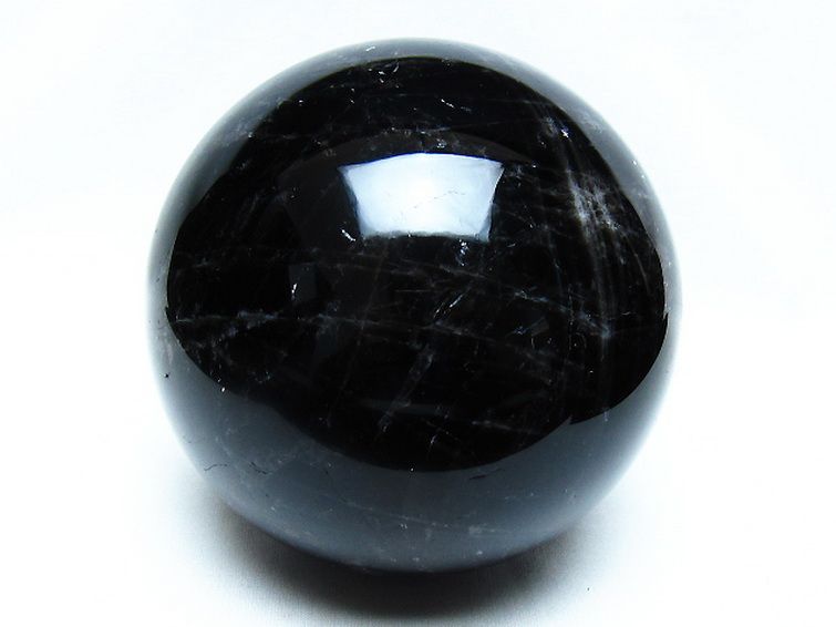 2.1Kg モリオン 純天然 黒水晶 丸玉 120mm [t572-11859] 1枚目