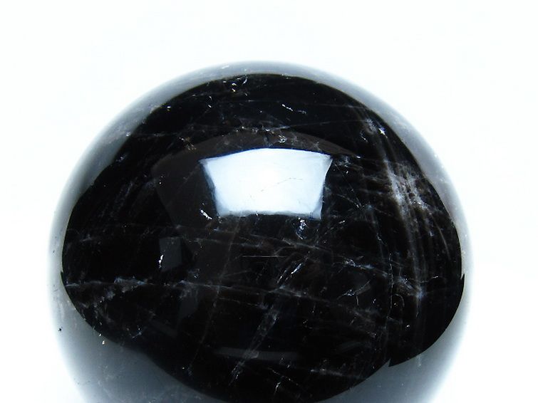 2.1Kg モリオン 純天然 黒水晶 丸玉 120mm [t572-11859] 2枚目