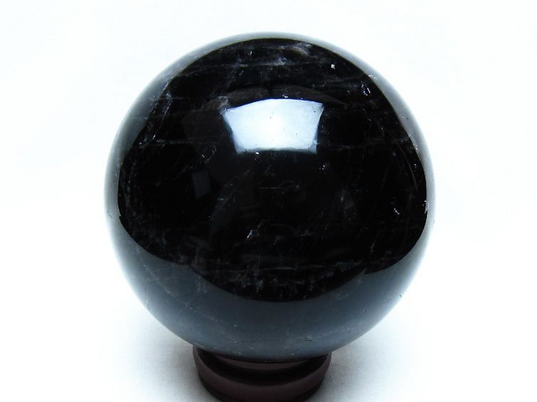 2.1Kg モリオン 純天然 黒水晶 丸玉 120mm [t572-11859] 3枚目