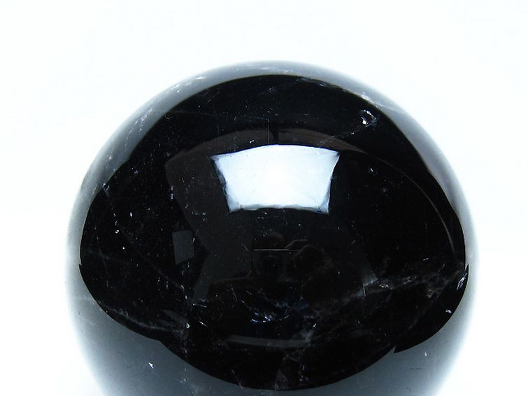1.7Kg モリオン 純天然 黒水晶 丸玉 113mm [t572-11862] 2枚目