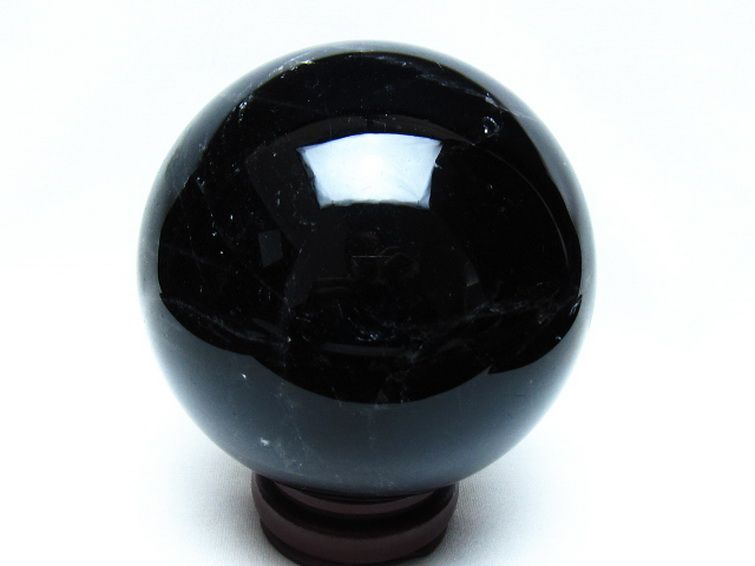 1.7Kg モリオン 純天然 黒水晶 丸玉 113mm [t572-11862] 3枚目