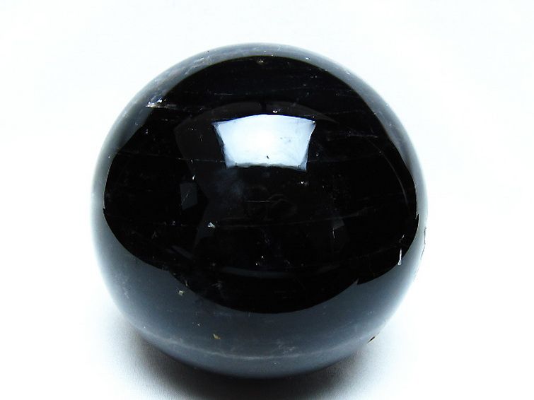 1.9Kg モリオン 純天然 黒水晶 丸玉 115mm [t572-11863] 1枚目
