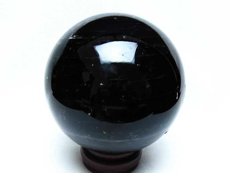 1.9Kg モリオン 純天然 黒水晶 丸玉 115mm [t572-11863] 3枚目