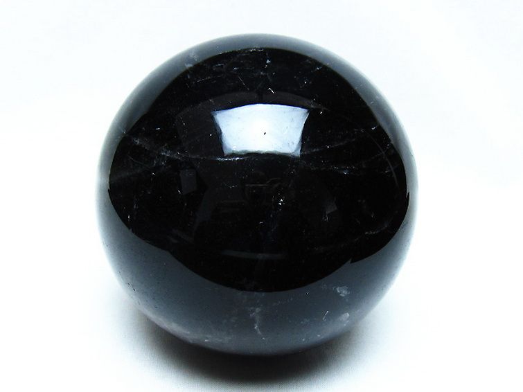 1.5Kg モリオン 純天然 黒水晶 丸玉 107mm [t572-11866] 1枚目