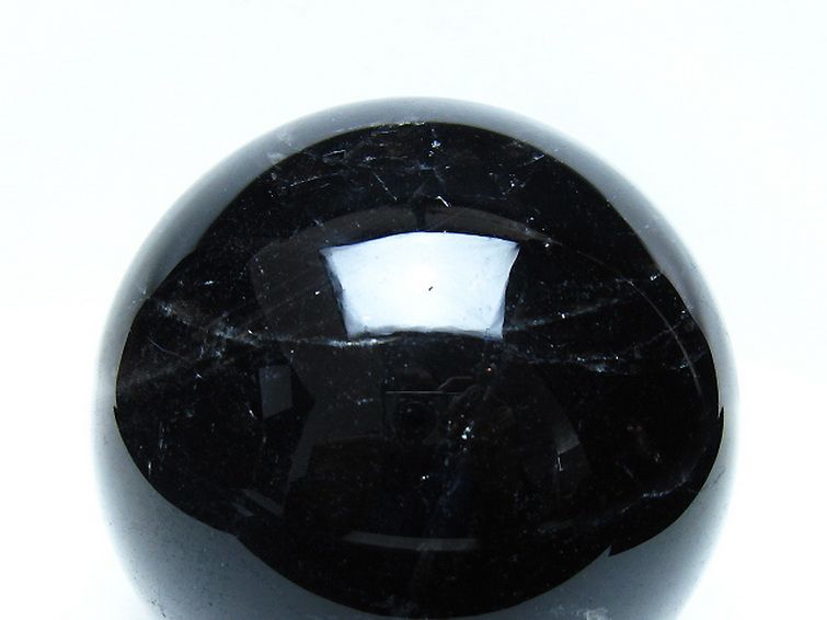 1.5Kg モリオン 純天然 黒水晶 丸玉 107mm [t572-11866] 2枚目