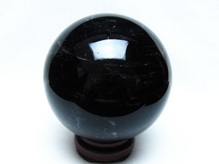 1.5Kg モリオン 純天然 黒水晶 丸玉 107mm [t572-11866] 3枚目