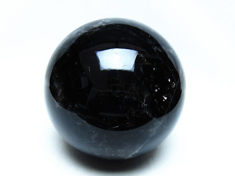 1.5Kg モリオン 純天然 黒水晶 丸玉 107mm [t572-11867] 1枚目