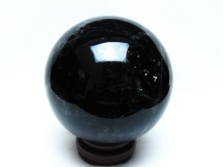 1.5Kg モリオン 純天然 黒水晶 丸玉 107mm [t572-11867] 3枚目