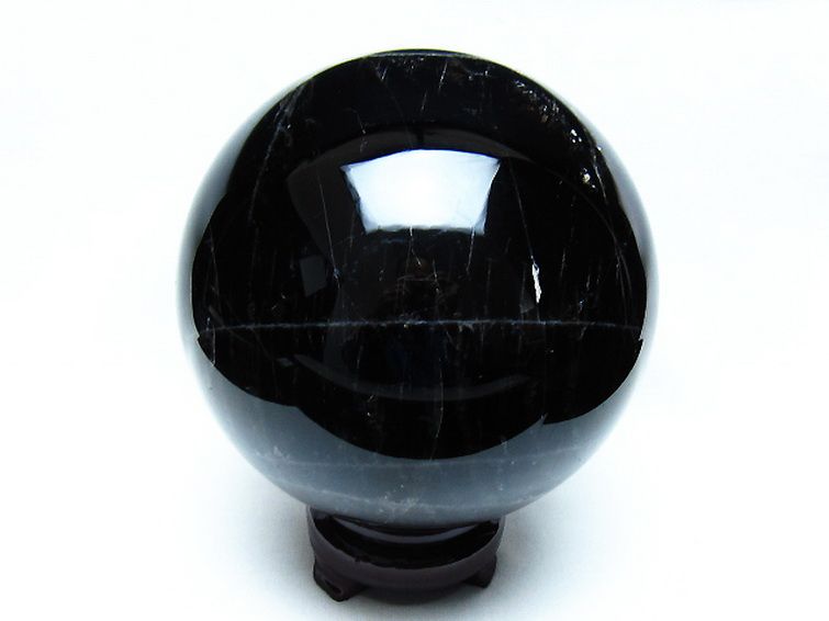 4.2Kg モリオン 純天然 黒水晶 丸玉 150mm [t572-11868] 3枚目