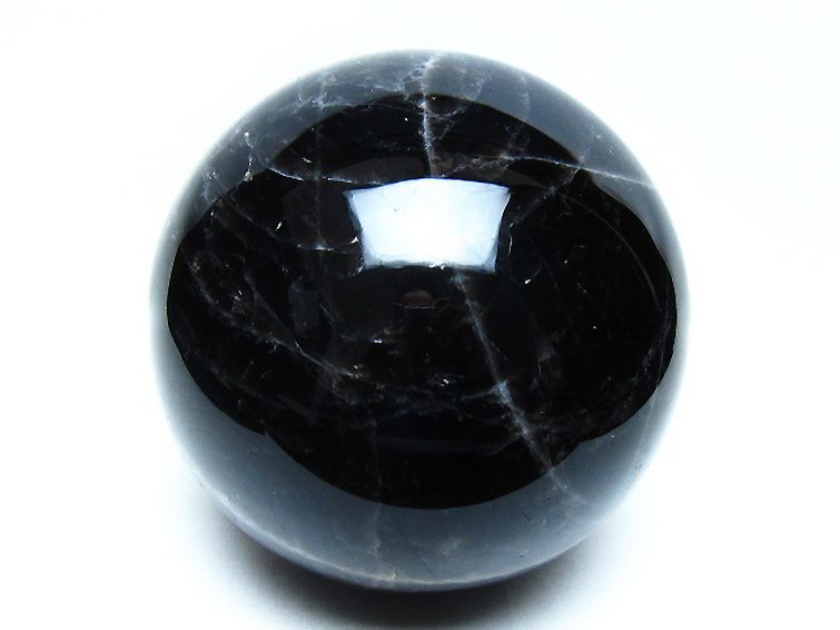 3.9Kg モリオン 純天然 黒水晶 丸玉 145mm [t572-11878] 1枚目