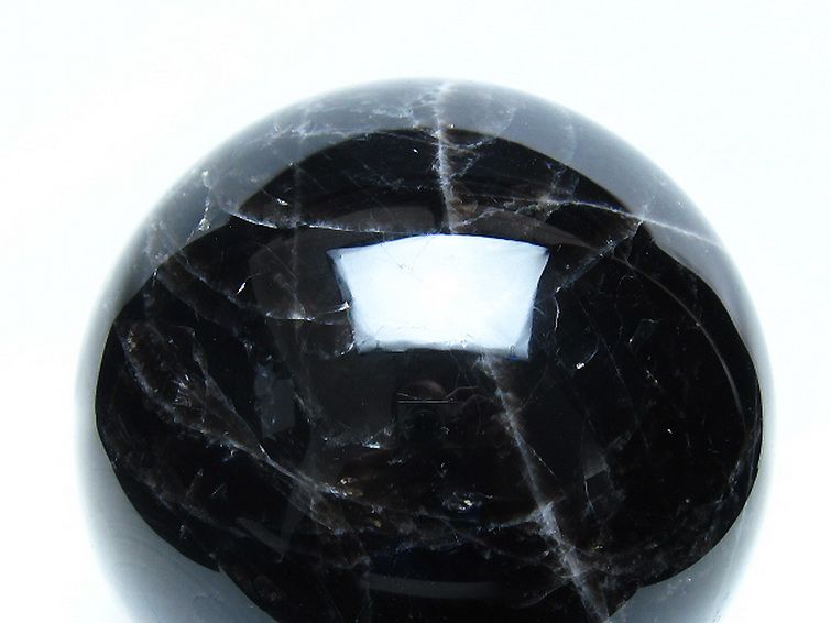 3.9Kg モリオン 純天然 黒水晶 丸玉 145mm [t572-11878] 2枚目