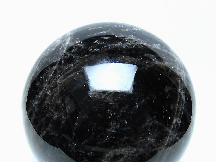 4.9Kg モリオン 純天然 黒水晶 丸玉 157mm [t572-11891] 2枚目