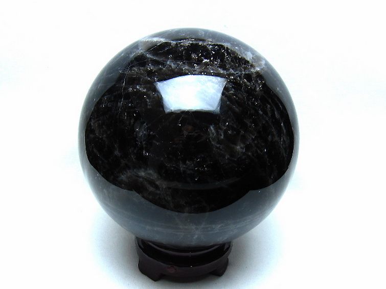 4.9Kg モリオン 純天然 黒水晶 丸玉 157mm [t572-11891] 3枚目