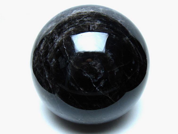 7.3Kg モリオン 純天然 黒水晶 丸玉 180mm [t572-11894] 1枚目