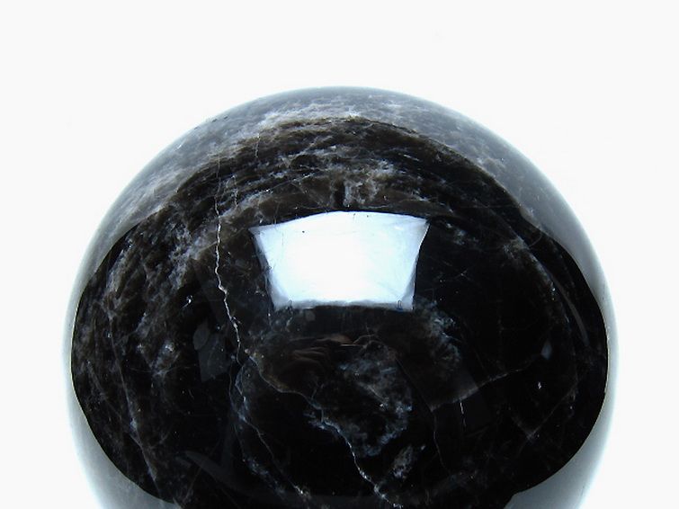 7.3Kg モリオン 純天然 黒水晶 丸玉 180mm [t572-11894] 2枚目