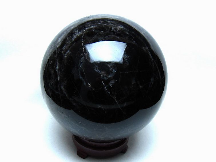 7.3Kg モリオン 純天然 黒水晶 丸玉 180mm [t572-11894] 3枚目