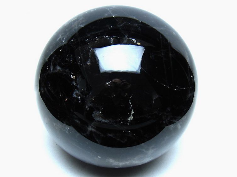 6.9Kg モリオン 純天然 黒水晶 丸玉 175mm [t572-11897] 1枚目
