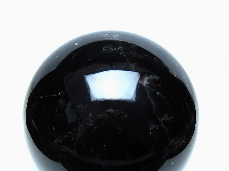 7.9Kg モリオン 純天然 黒水晶 丸玉 185mm [t572-11901] 2枚目