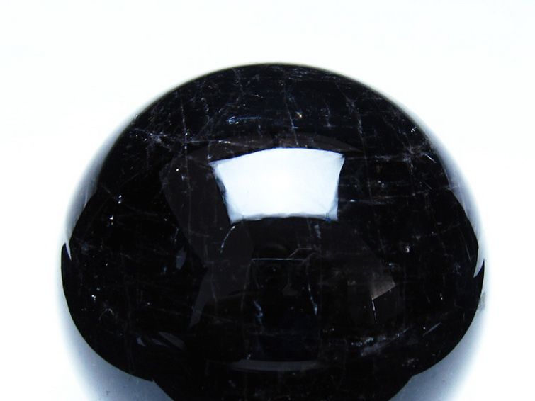 1.5Kg モリオン 純天然 黒水晶 丸玉 105mm [t572-11944] 2枚目