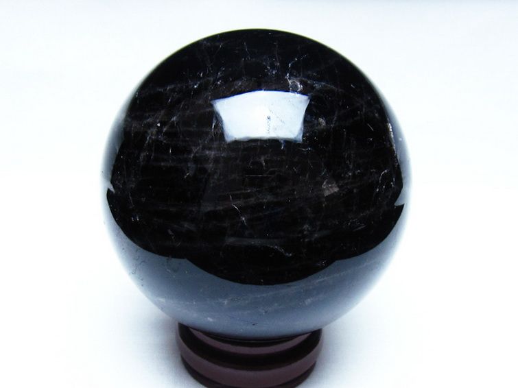 1.5Kg モリオン 純天然 黒水晶 丸玉 105mm [t572-11950] 3枚目