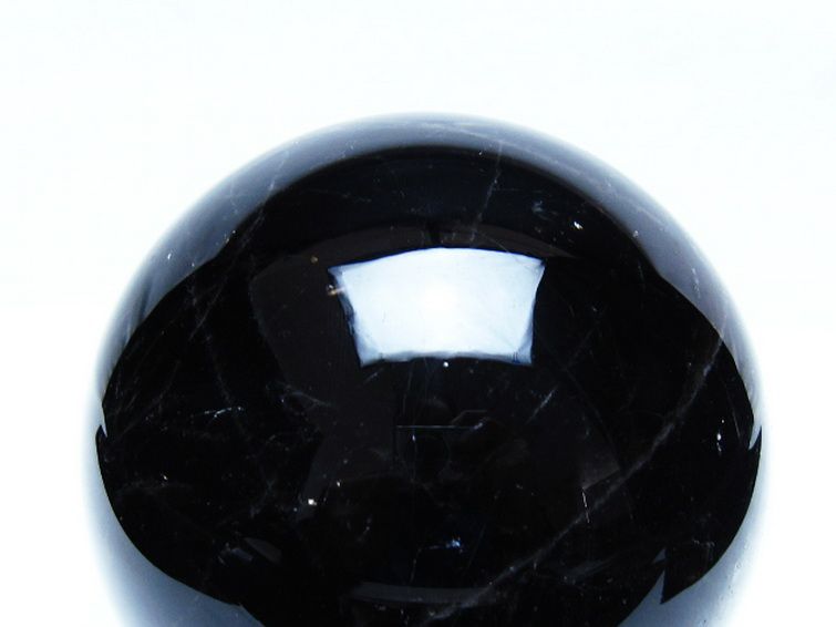 2Kg モリオン 純天然 黒水晶 丸玉 117mm [t572-12055] 2枚目