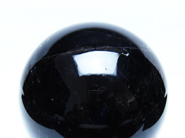 2.9Kg モリオン 純天然 黒水晶 丸玉 130mm [t572-12060] 2枚目