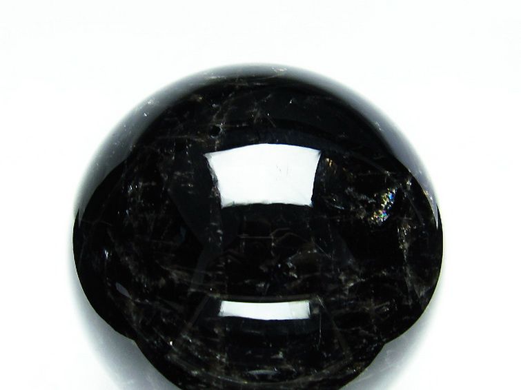 1.4Kg モリオン 純天然 黒水晶 丸玉 101mm [T572-8246] 2枚目