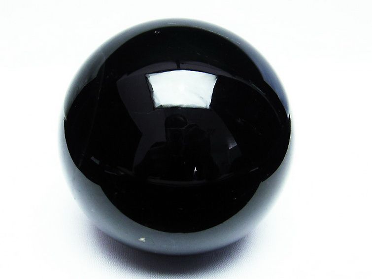 1.2Kg モリオン 純天然 黒水晶 丸玉 95mm [T572-8568] 1枚目