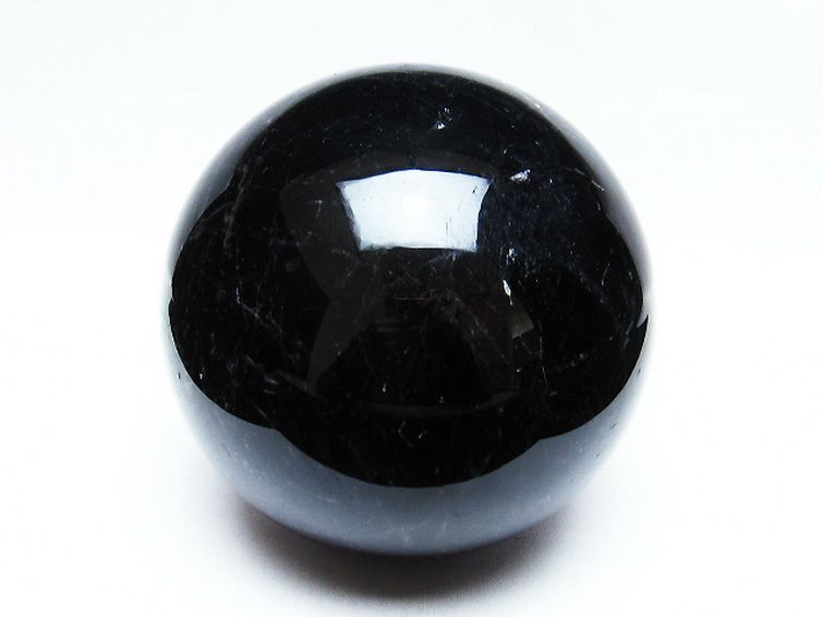 2.7Kg モリオン 純天然 黒水晶 丸玉 127mm [T572-9483] 1枚目