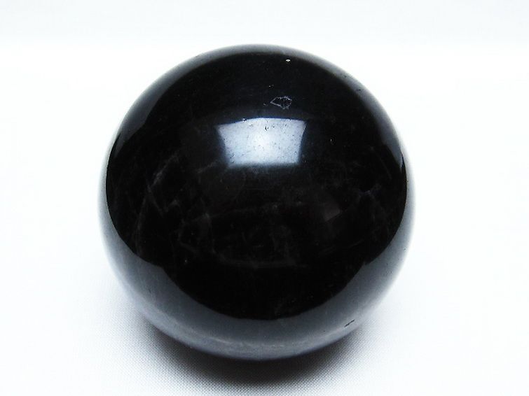 モリオン 純天然 黒水晶 丸玉 71mm [T572-9562] 1枚目